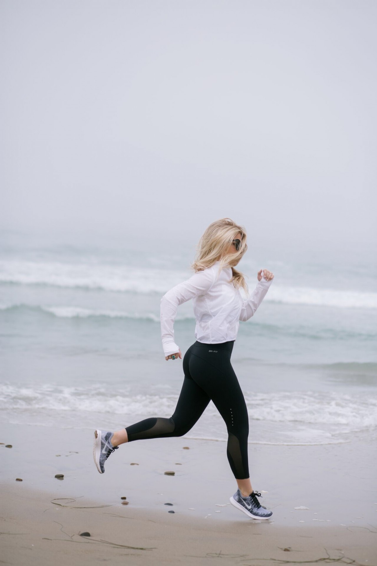 Lisa Allen California Beach Run in Nike Free's RN