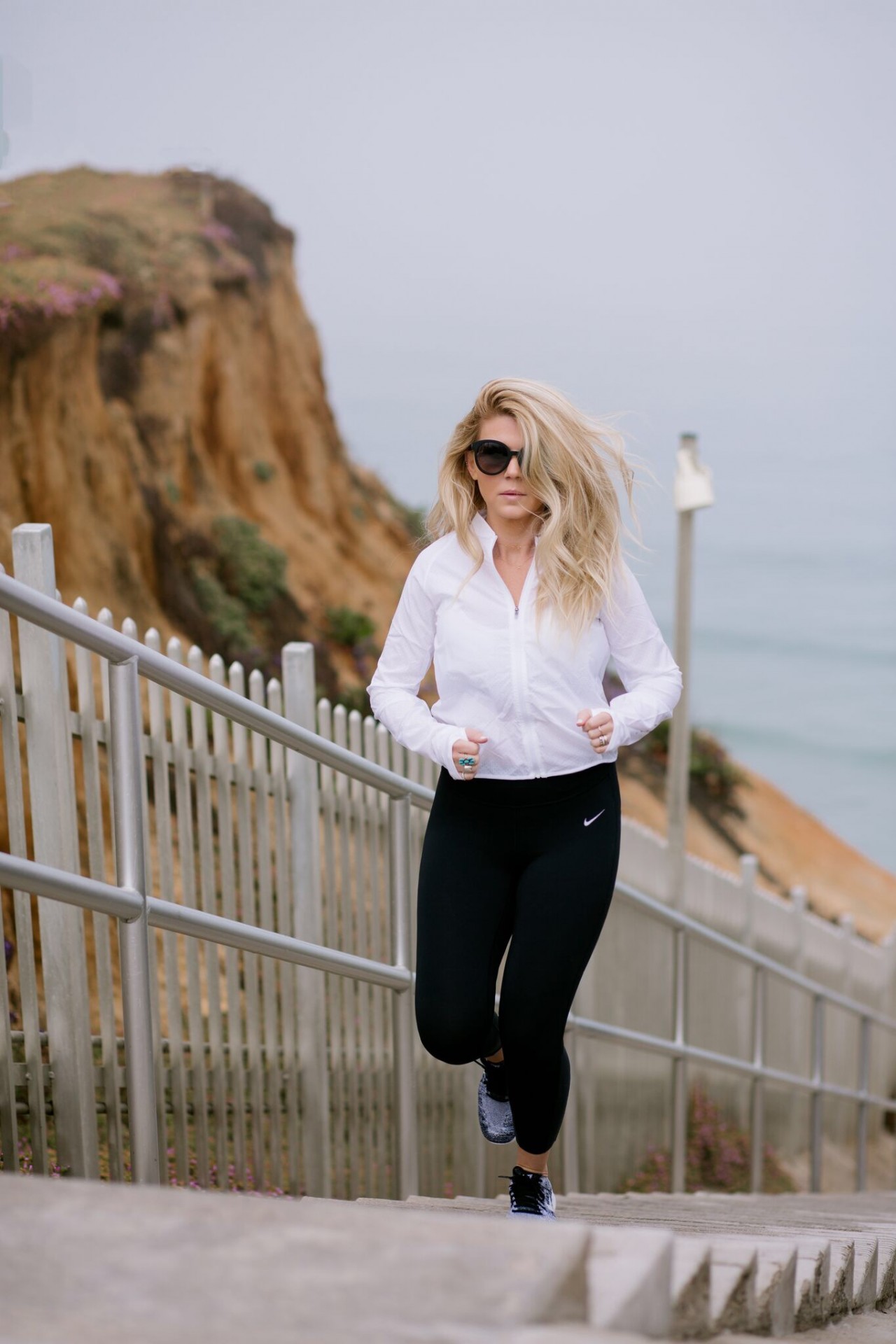Lisa Allen California Beach Run in Nike Free's RN