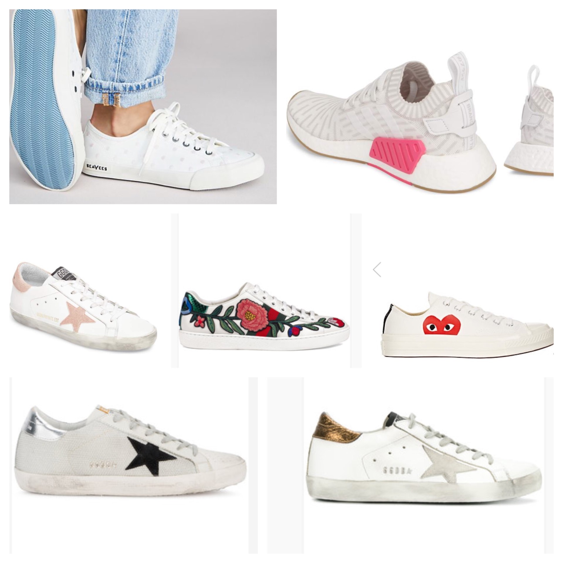 NEW ARRIVALS + WHITE SNEAKERS - Lunchpails and Lipstick