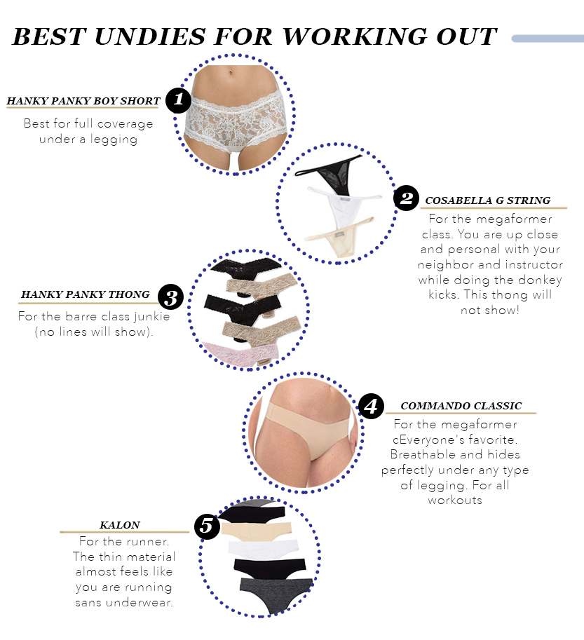 What are the best underwear for working out and to wear under leggings?